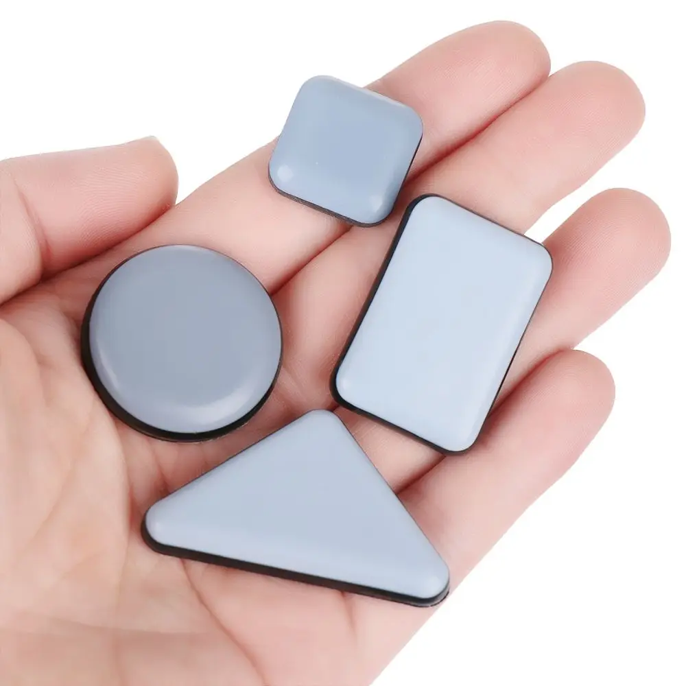4pcs Soft Home Bumper Chair Fittings Easy Move Self-Adhesive Floor Protector Slip Mat Furniture Leg Slider Pads Anti Noisy