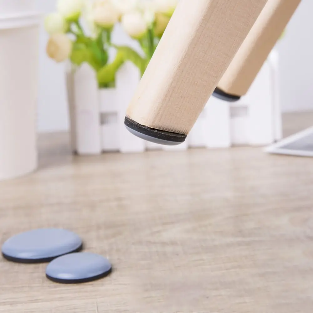 4pcs Soft Home Bumper Chair Fittings Easy Move Self-Adhesive Floor Protector Slip Mat Furniture Leg Slider Pads Anti Noisy