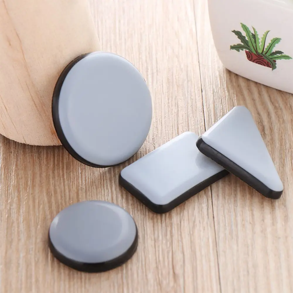 4pcs Soft Home Bumper Chair Fittings Easy Move Self-Adhesive Floor Protector Slip Mat Furniture Leg Slider Pads Anti Noisy