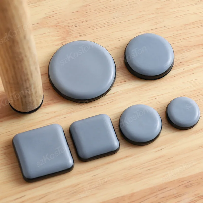 4PCS/lot Feet Glider Sliding Pads Home Furniture Sliders Furniture Gliders PTFE Floor Mover Pads For Household Protection