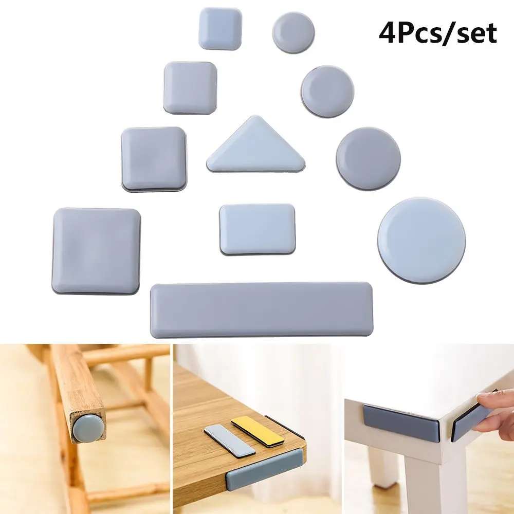 4pcs Easy Move Heavy Furniture Furniture Leg Slider Pads Table Slider Pad Floor Protector Moving Anti-abrasion Floor Mat