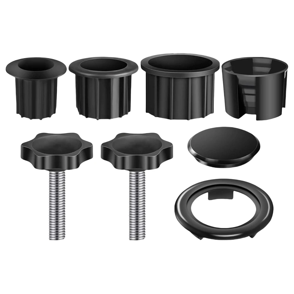 Sun Umbrella Base Bracket Accessories Plastic Pipe Sleeve Fixing Screws Star Shape Thread Clamping Handle Bolt M8 For Umbrella