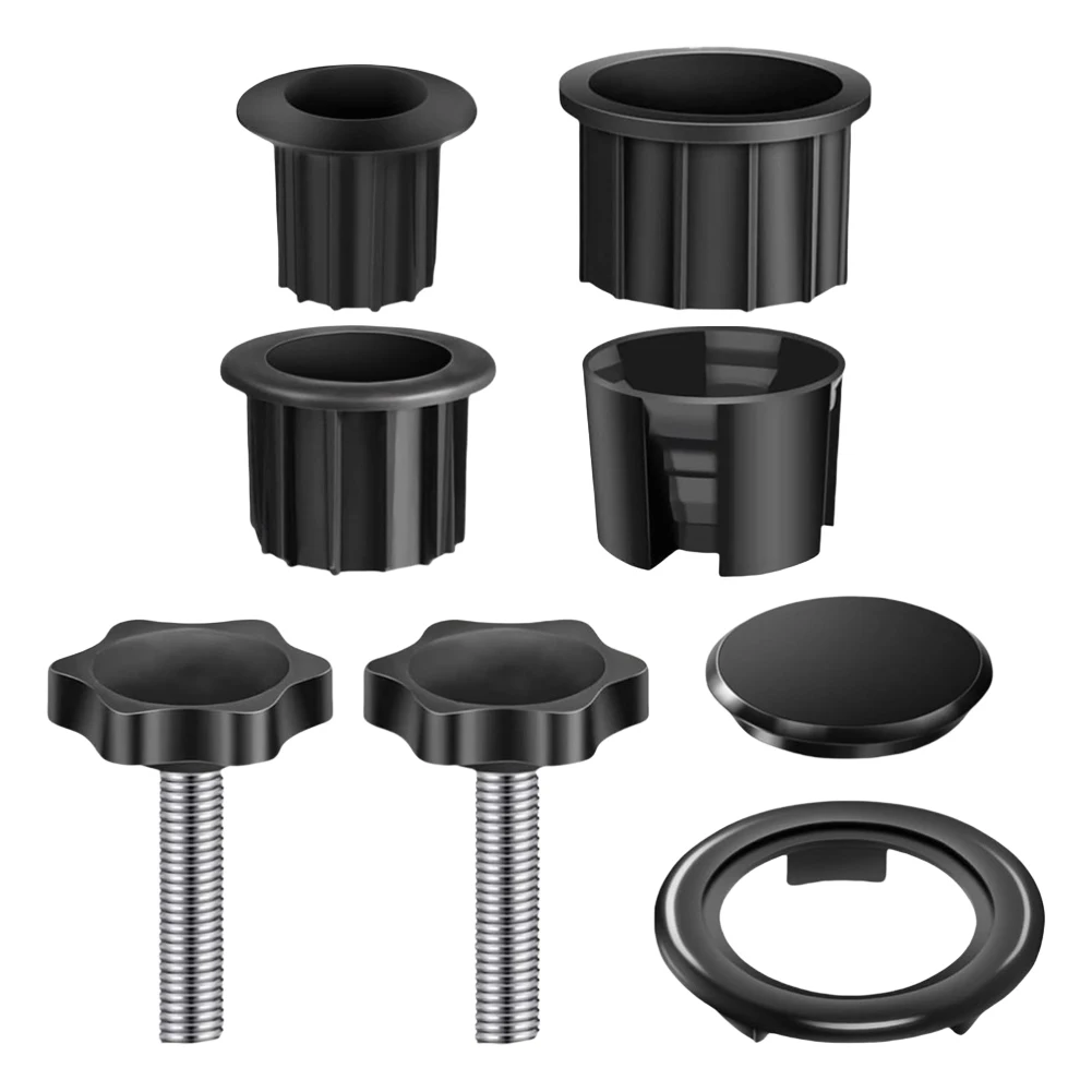 Sun Umbrella Base Bracket Accessories Plastic Pipe Sleeve Fixing Screws Star Shape Thread Clamping Handle Bolt M8 For Umbrella