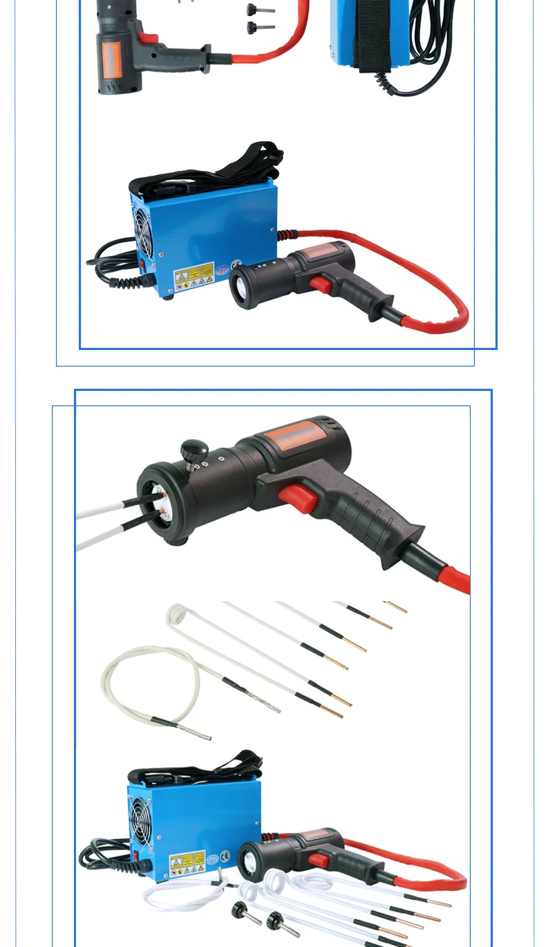 Magnetic Induction Heater 1500W Circuit Diy for Car Set Welding Equipment Repair Bolt Remover Tools AC 220V with 4 Pieces Coil