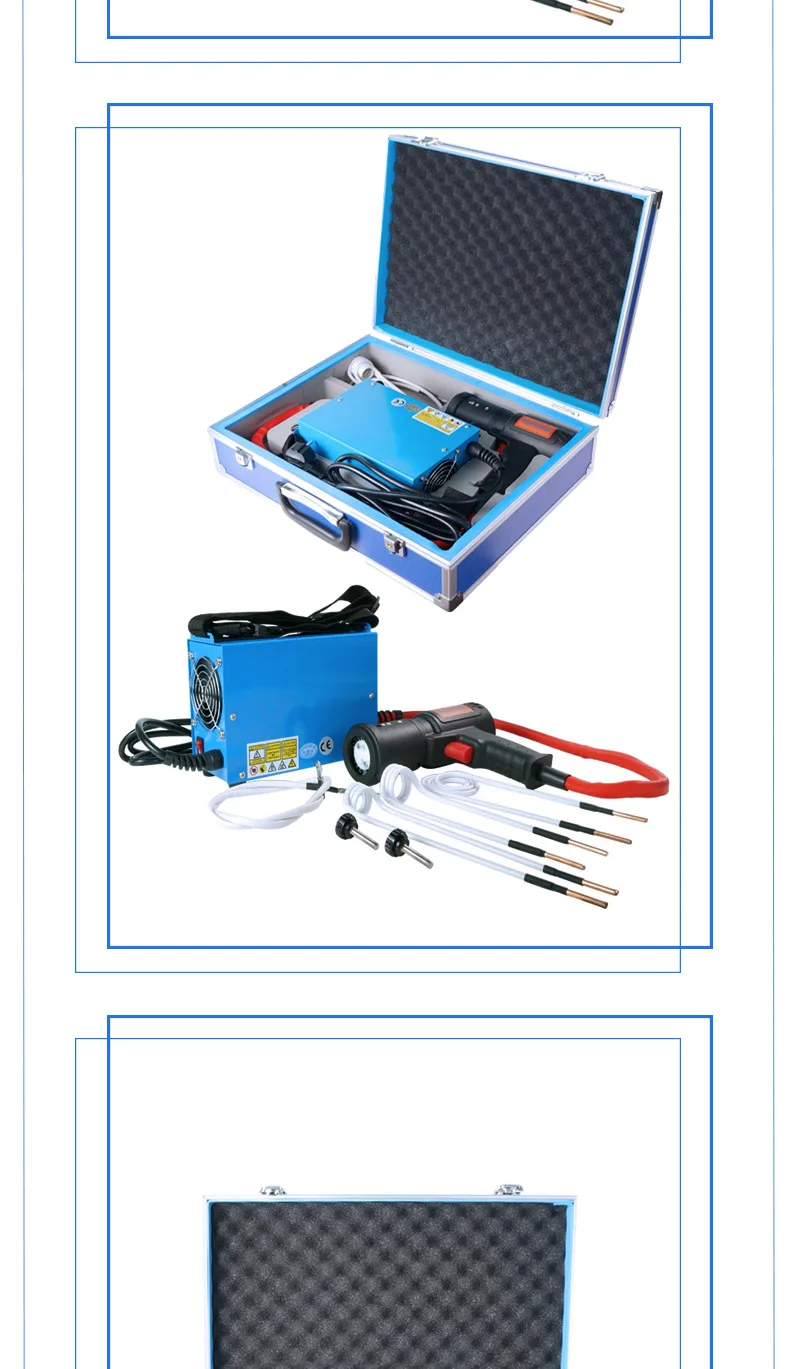 Magnetic Induction Heater 1500W Circuit Diy for Car Set Welding Equipment Repair Bolt Remover Tools AC 220V with 4 Pieces Coil