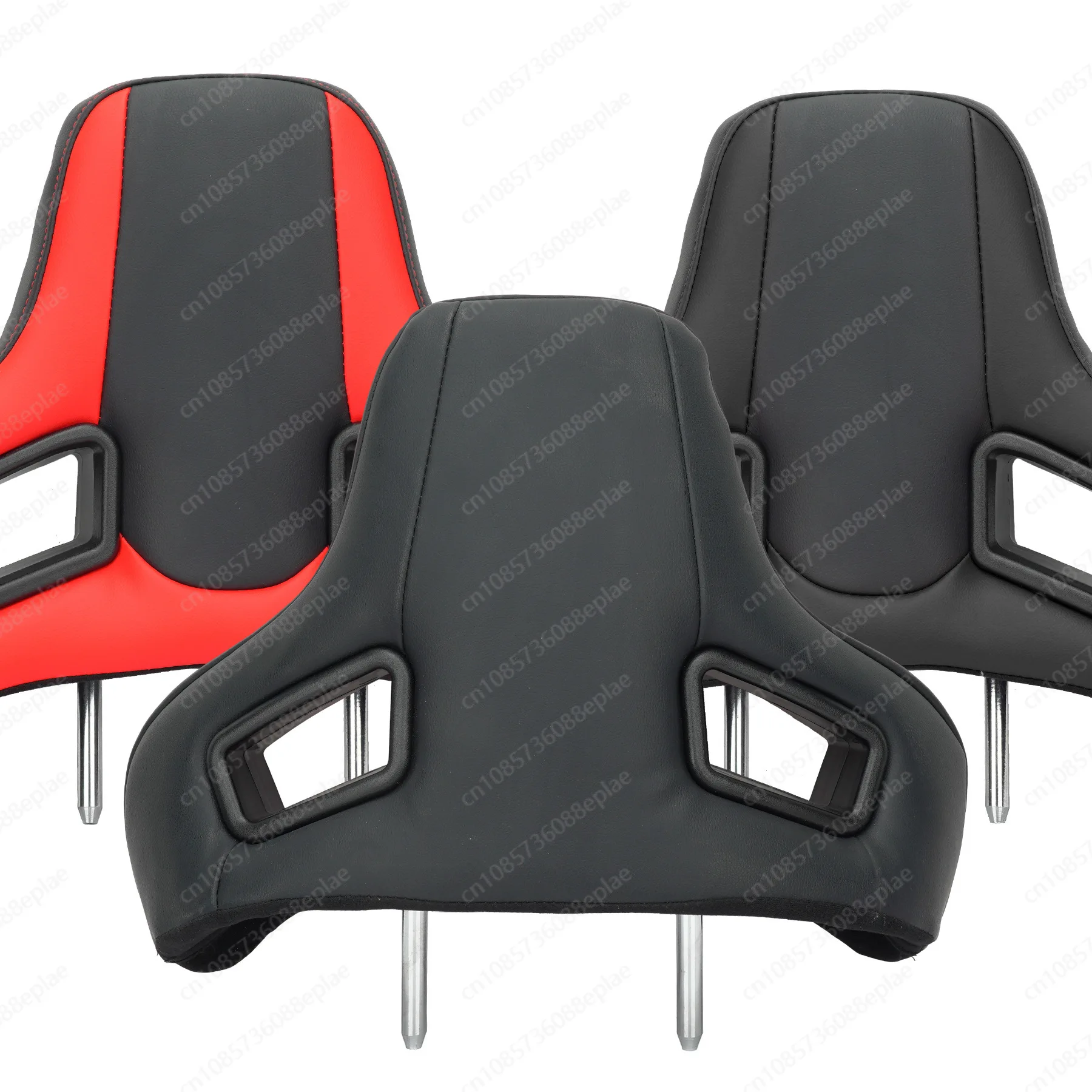 Plug and Play Leather Car Seat Headrest Cold Foam with Racing Style
