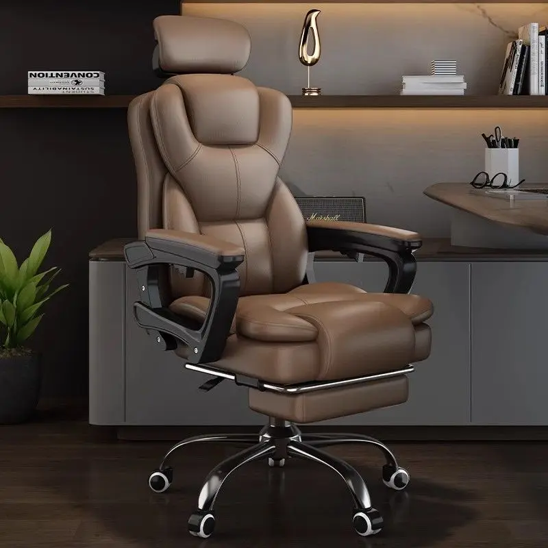 Boss Chair, Home Comfortable, Sedentary Living Room Computer Chair Business Office Chair Study, Backrest Reclining Sofa Bedroom