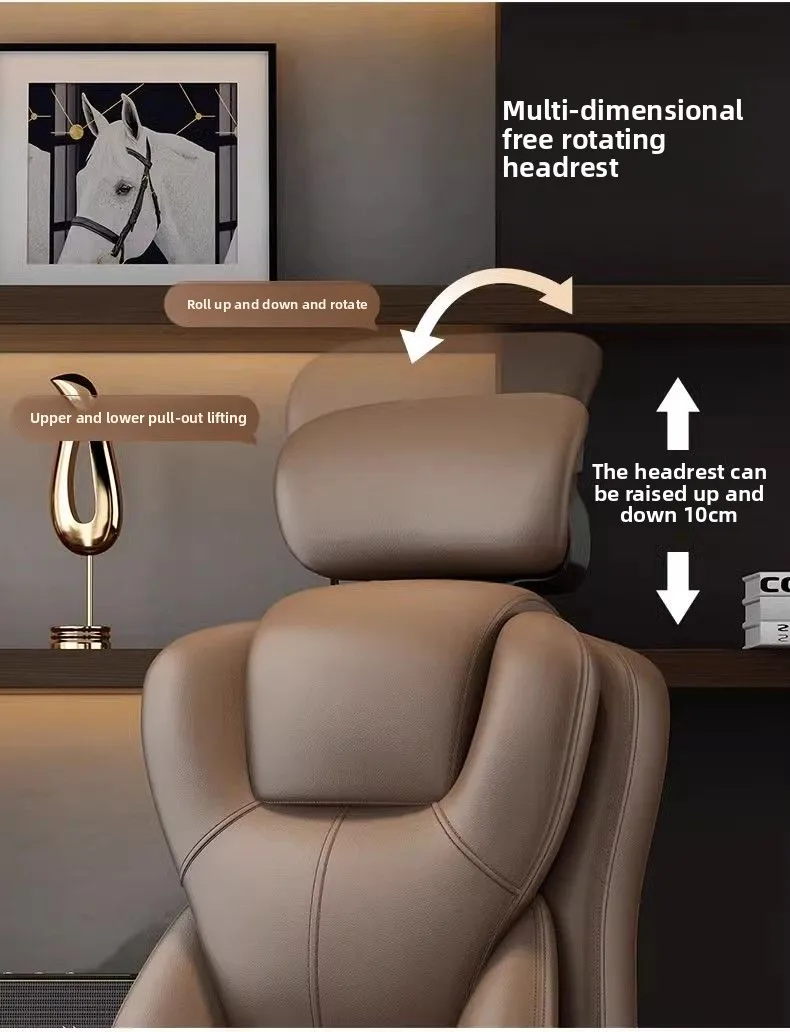 Boss Chair, Home Comfortable, Sedentary Living Room Computer Chair Business Office Chair Study, Backrest Reclining Sofa Bedroom