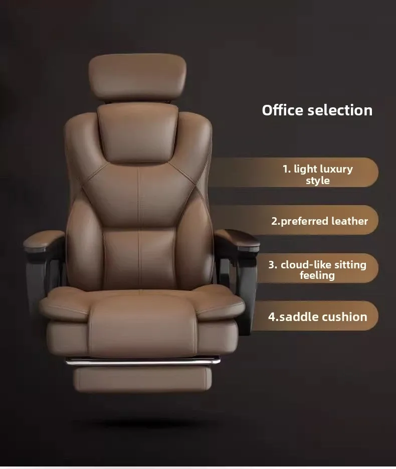 Boss Chair, Home Comfortable, Sedentary Living Room Computer Chair Business Office Chair Study, Backrest Reclining Sofa Bedroom