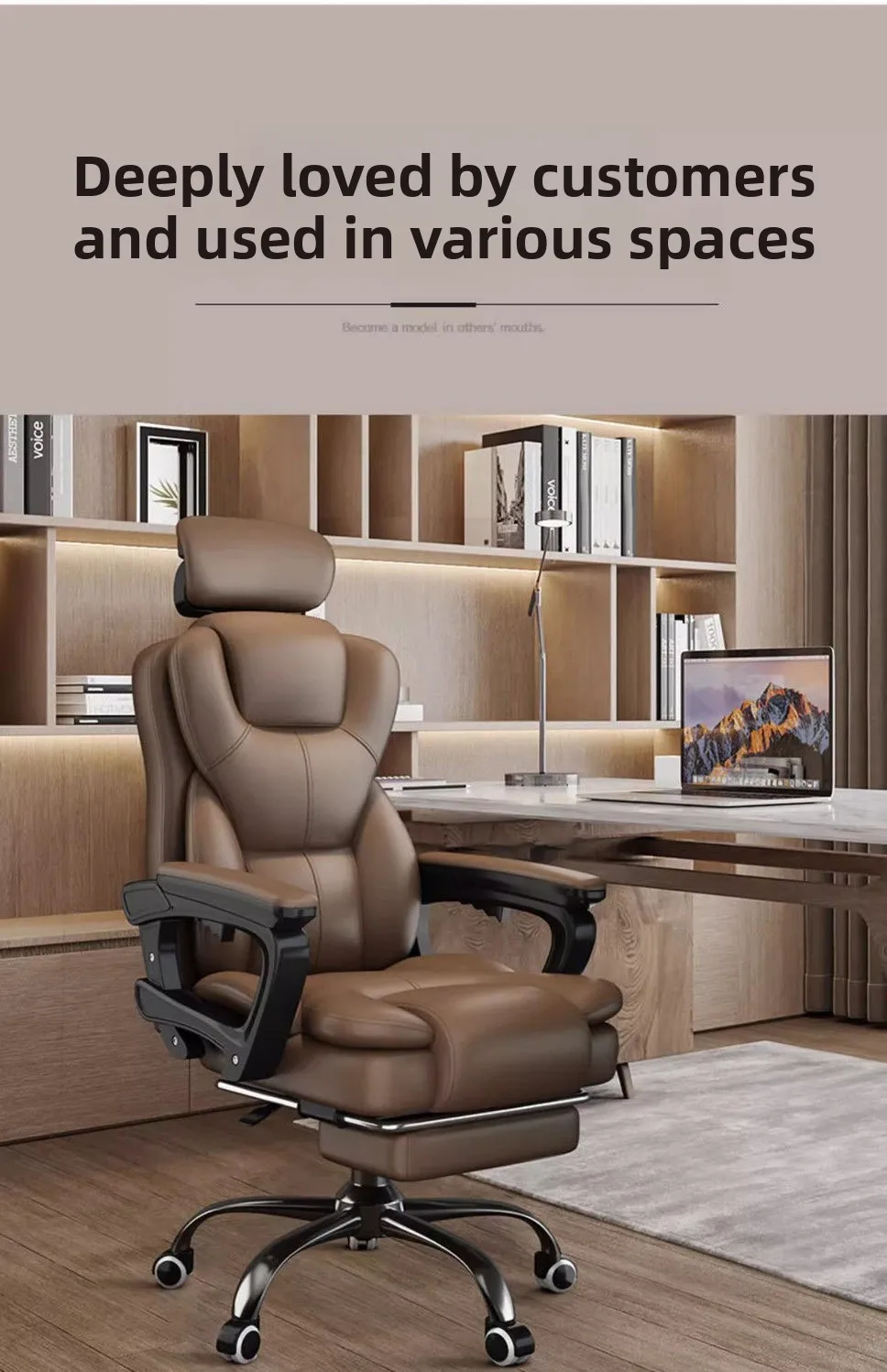 Boss Chair, Home Comfortable, Sedentary Living Room Computer Chair Business Office Chair Study, Backrest Reclining Sofa Bedroom