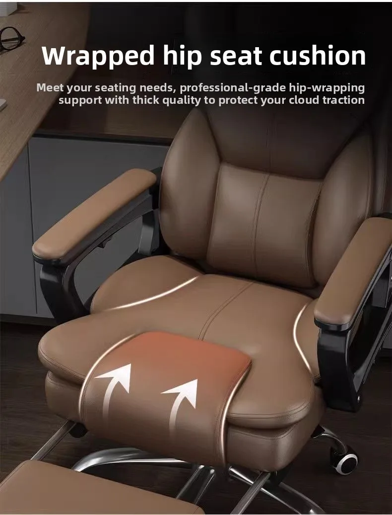 Boss Chair, Home Comfortable, Sedentary Living Room Computer Chair Business Office Chair Study, Backrest Reclining Sofa Bedroom