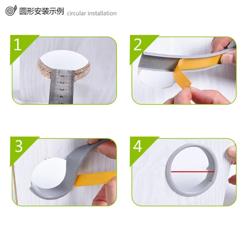 10m Adhesive U-molding Edge Banding Edgeband 9MM 12MM 14MM 15MM 16MM 18MM - 36MM White Beige Gray Black Red Blue Green Yellow