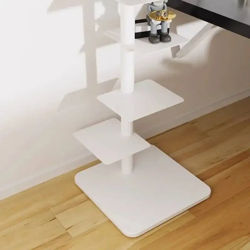 9- Layers Creative Bookcases Iron Rotating Invisible Spiral Bookshelf Living Room Display Shelf Household Corner Room Furniture
