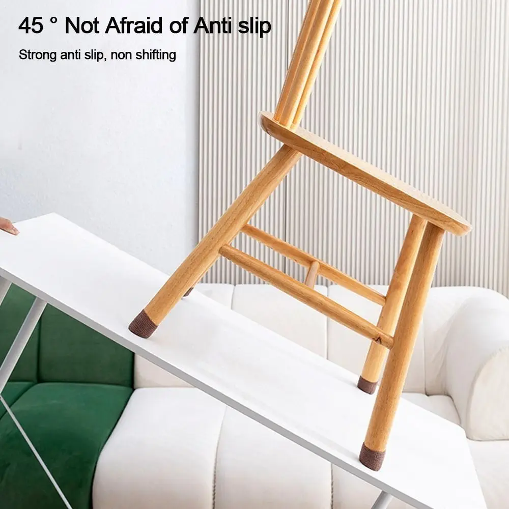 4PCS Anti-Silent Foot Pads Floor Protection Covers For Tables Chairs Anti Slip Furniture Pad Multifunctional Self-adhesive Tape