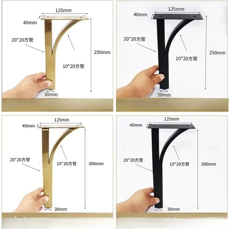 4Pcs 20/25/30cm Metal Furniture Legs Bathroom Cabinet TV Cabinet Cupboard Sofa Leg Support Feet Furniture DIY Replacement Feet