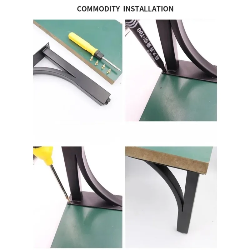 4Pcs 20/25/30cm Metal Furniture Legs Bathroom Cabinet TV Cabinet Cupboard Sofa Leg Support Feet Furniture DIY Replacement Feet