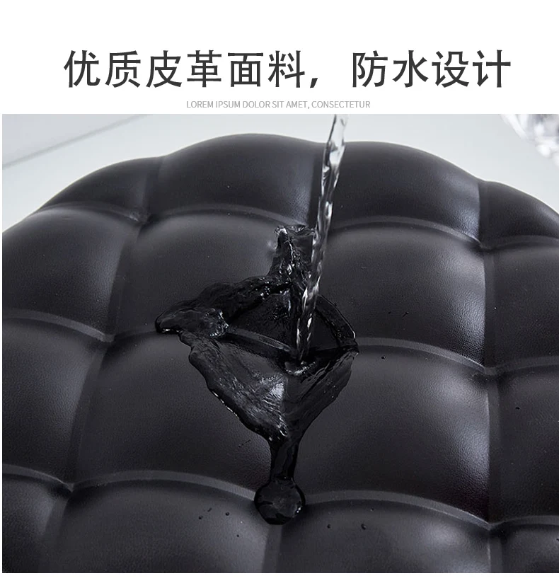 5-Wheel Metal Stool - Thickened Silent Low Stool with Sturdy Frame for Home/Foot Spa/Cosmetology/Kids