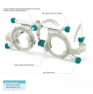 Professional Optometry Oculus Trial Frames Adjustable Ocular Frames Titanium Optical Trial Frame Set