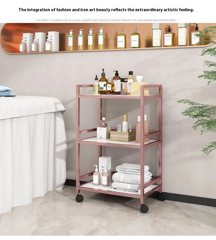 Luxury Salon Trolley Professional Barber Chariot Spa Equipment Chairs Organizers Tool Cart Mueble Con Ruedas Salon Furniture
