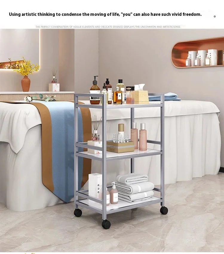 Luxury Salon Trolley Professional Barber Chariot Spa Equipment Chairs Organizers Tool Cart Mueble Con Ruedas Salon Furniture