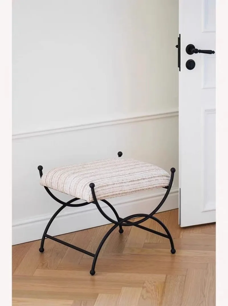Modern Stools Entrance Hall Creative Ottomans Bedroom Dressing Table Simple 1-person Stool Nordic Home Decoration Furniture