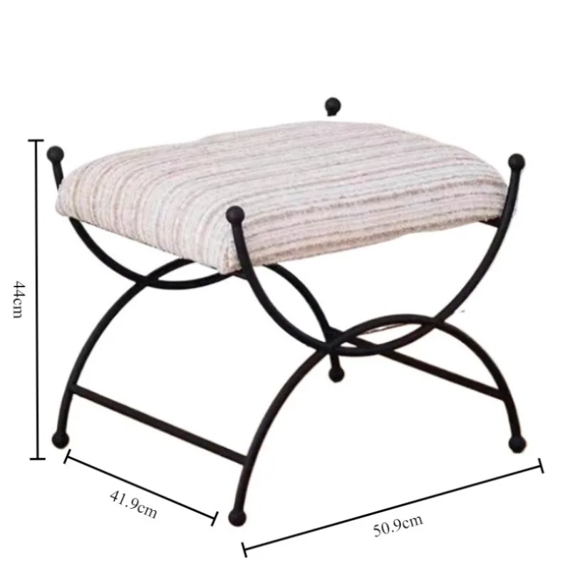 Modern Stools Entrance Hall Creative Ottomans Bedroom Dressing Table Simple 1-person Stool Nordic Home Decoration Furniture