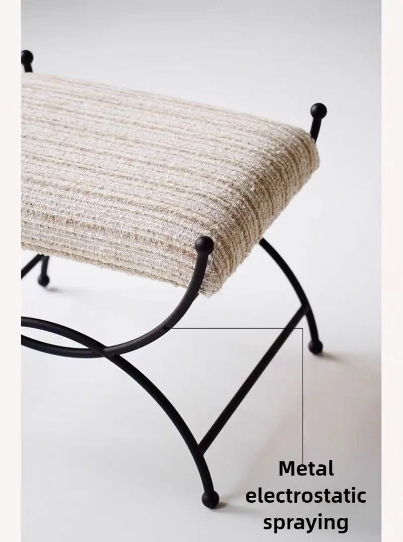 Modern Stools Entrance Hall Creative Ottomans Bedroom Dressing Table Simple 1-person Stool Nordic Home Decoration Furniture