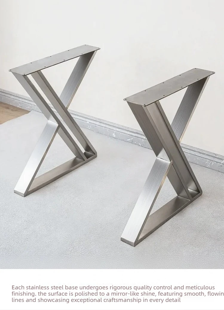 Stainless Steel Kitchen Island Table Legs Industrial Desk Supports Bar Counter Dining Parts Modern Furniture Mounting Brackets