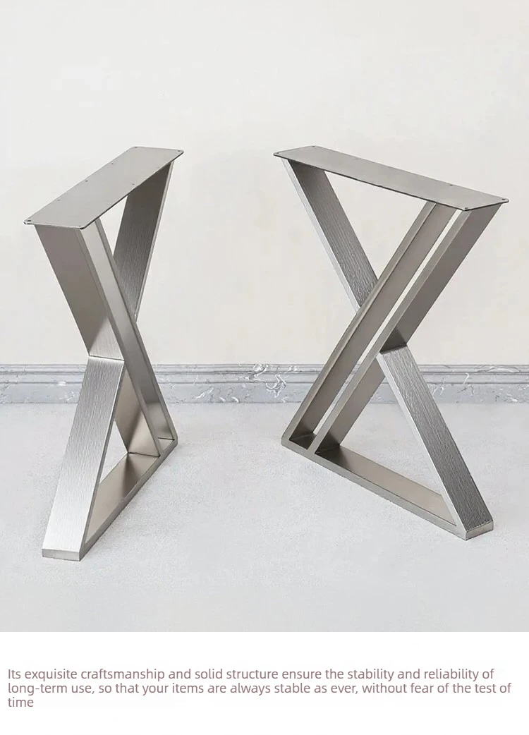 Stainless Steel Kitchen Island Table Legs Industrial Desk Supports Bar Counter Dining Parts Modern Furniture Mounting Brackets