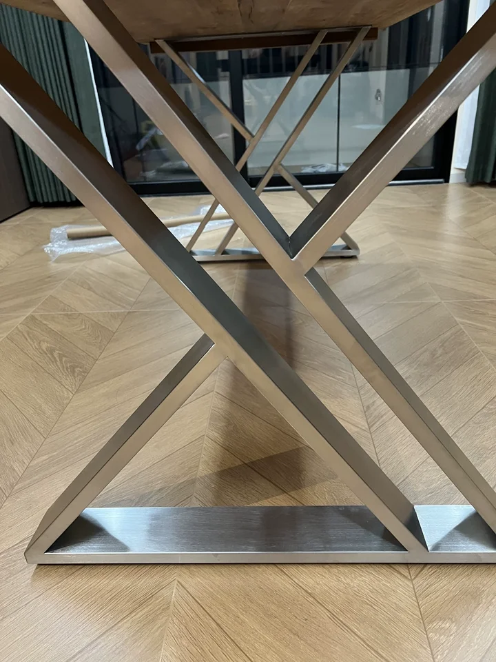 Stainless Steel Kitchen Island Table Legs Industrial Desk Supports Bar Counter Dining Parts Modern Furniture Mounting Brackets
