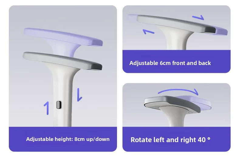 UVR Ergonomic Chair Is Not Tired of Sitting Staff Office Chair Household Reclining Seat Adjustable Backrest Computer Chair