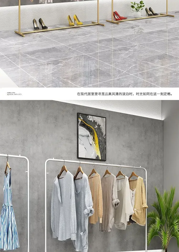 Luxury Gold Clothes Rack Iron Art Stylish Clothing Rack with 100-150CM Length for High-End Home Interior Retail Store Decoration