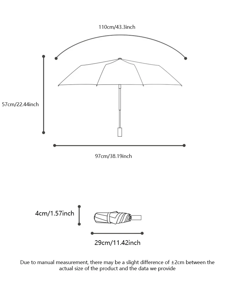 24 Bone Folding Umbrella Fully Automatic SPF 50 UV Double Bone Protection Rain Resistance Strong Wind Resitance Umbrella