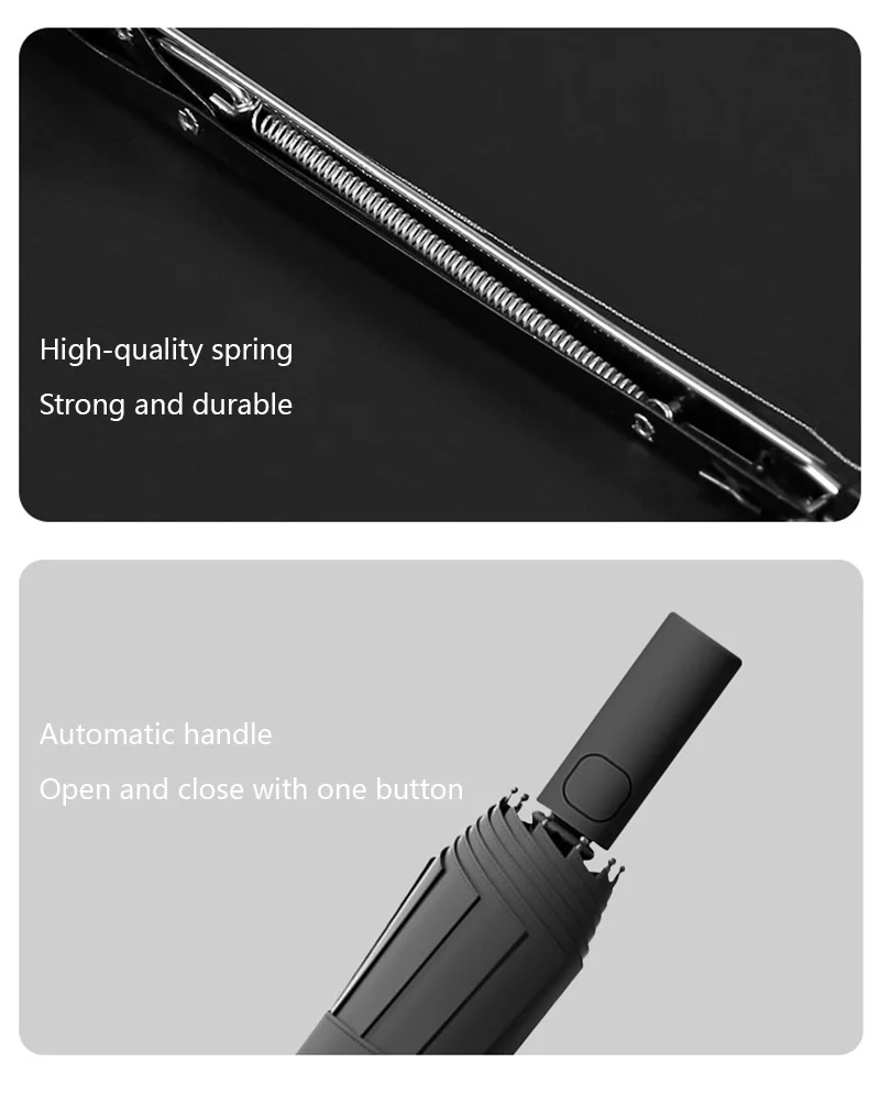 24 Bone Folding Umbrella Fully Automatic SPF 50 UV Double Bone Protection Rain Resistance Strong Wind Resitance Umbrella