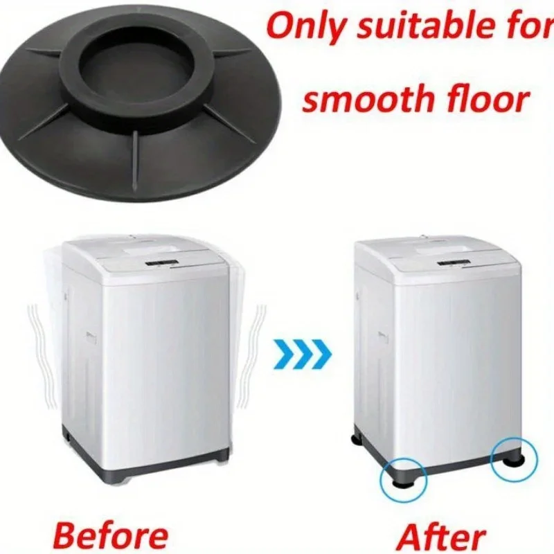 4PCS Anti Vibration Feet Pads Rubber Legs Slipstop Silent Skid Raiser Mat For Washing Machine Support Dampers Stand Non-Slip Pad