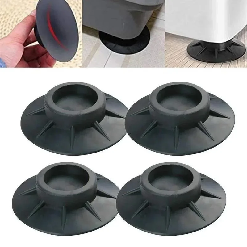 4PCS Anti Vibration Feet Pads Rubber Legs Slipstop Silent Skid Raiser Mat For Washing Machine Support Dampers Stand Non-Slip Pad