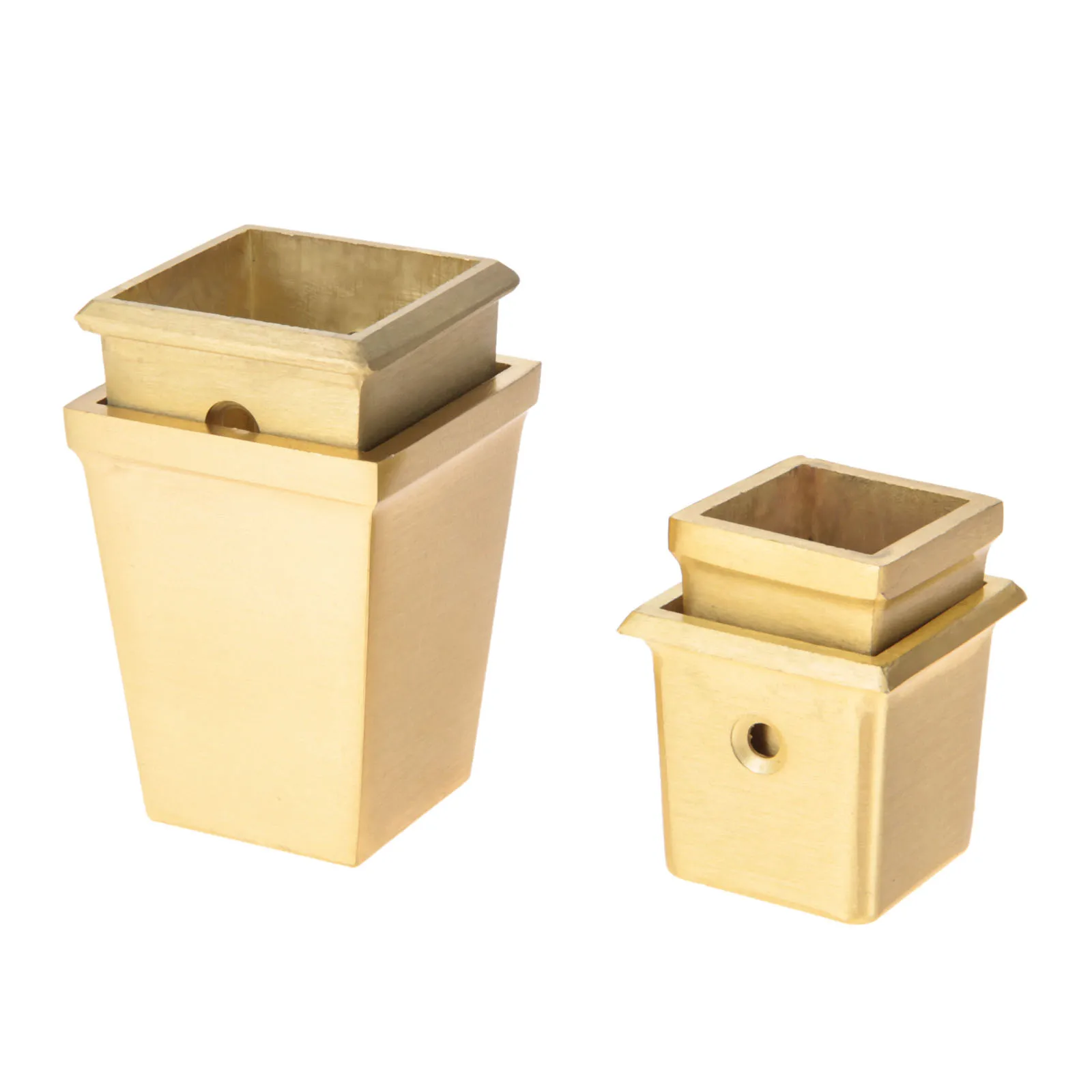 1Pc Gold Brass Copper Cabinet Leg Cover Chair Feet Protector Sofa Leg Tube Metal Cup Furniture Leg Tip Cap Furniture Fittings