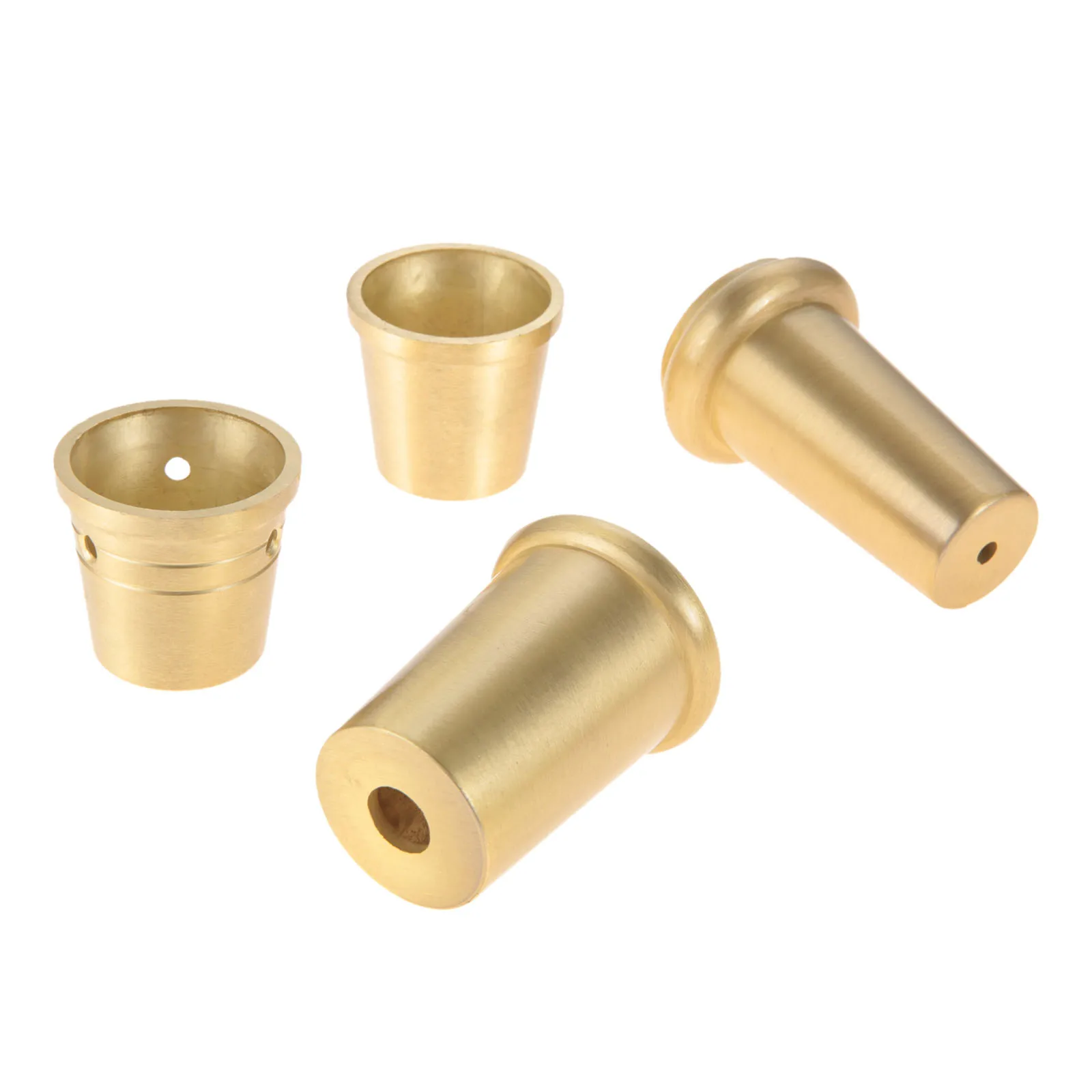 1Pc Gold Brass Copper Cabinet Leg Cover Chair Feet Protector Sofa Leg Tube Metal Cup Furniture Leg Tip Cap Furniture Fittings