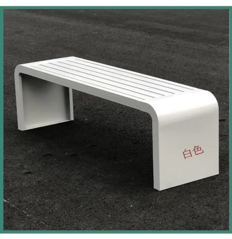 Outdoor Bench Bench Waterproof and Rust-proof Outdoor Courtyard Leisure Strip Row Chair Shopping Mall Garden Square Rest