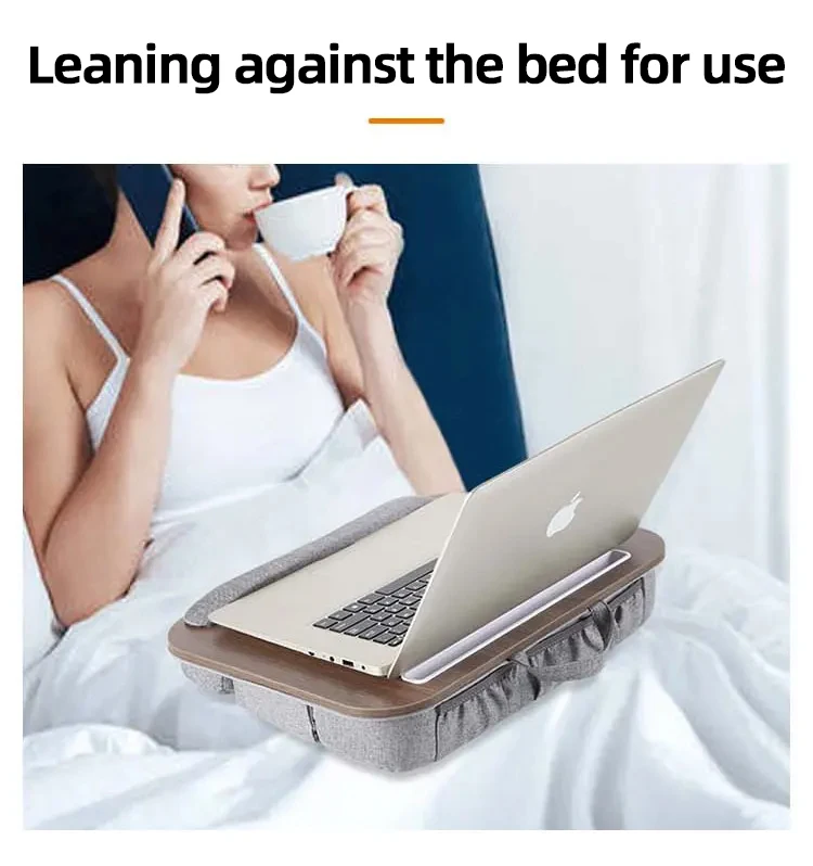 Mumucc Multifunctional Lapdesk With Adjustable Height For Laptops, Tablets,Mobiles,With Cushion And 30CM Slot,Office Nap Pillows