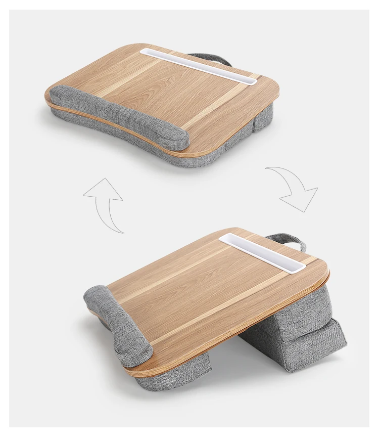 Mumucc Multifunctional Lapdesk With Adjustable Height For Laptops, Tablets,Mobiles,With Cushion And 30CM Slot,Office Nap Pillows