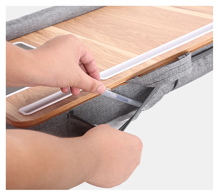 Mumucc Multifunctional Lapdesk With Adjustable Height For Laptops, Tablets,Mobiles,With Cushion And 30CM Slot,Office Nap Pillows