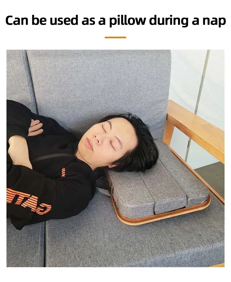 Mumucc Multifunctional Lapdesk With Adjustable Height For Laptops, Tablets,Mobiles,With Cushion And 30CM Slot,Office Nap Pillows