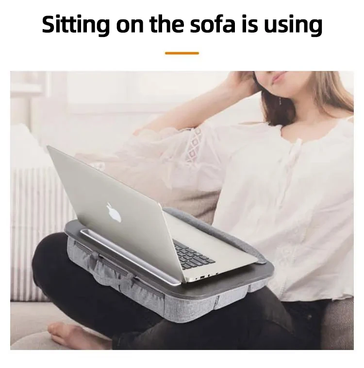 Mumucc Multifunctional Lapdesk With Adjustable Height For Laptops, Tablets,Mobiles,With Cushion And 30CM Slot,Office Nap Pillows