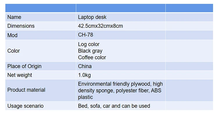 Mumucc Multifunctional Lapdesk With Adjustable Height For Laptops, Tablets,Mobiles,With Cushion And 30CM Slot,Office Nap Pillows