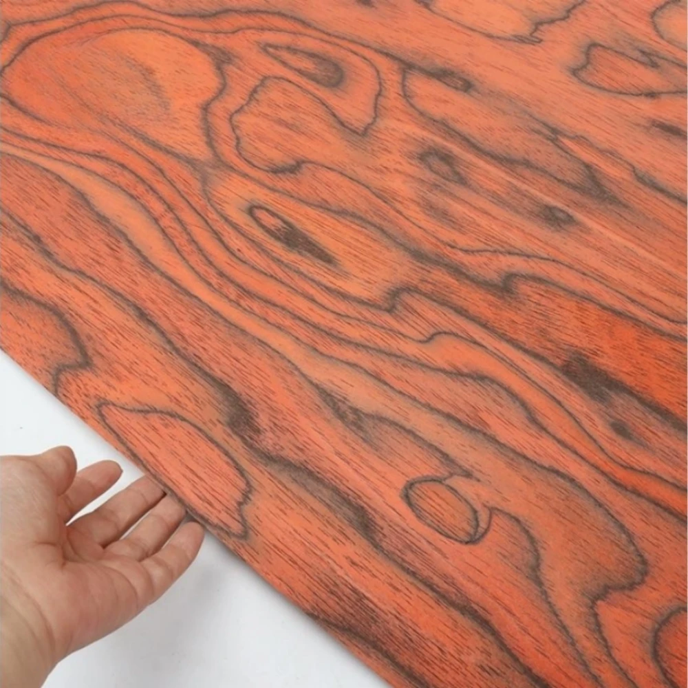 250cm×20cm Engineered Burl Wood Veneer Sheet, Exotic Wooden Veneer for Woodworking Furniture Plywood Wall Art Hotel Decoration