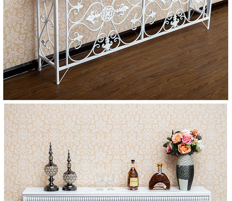 American Wrought Iron Console Table Living Room Furniture Console Tables Retro Creative Home Corridor Decoration Hallway Table