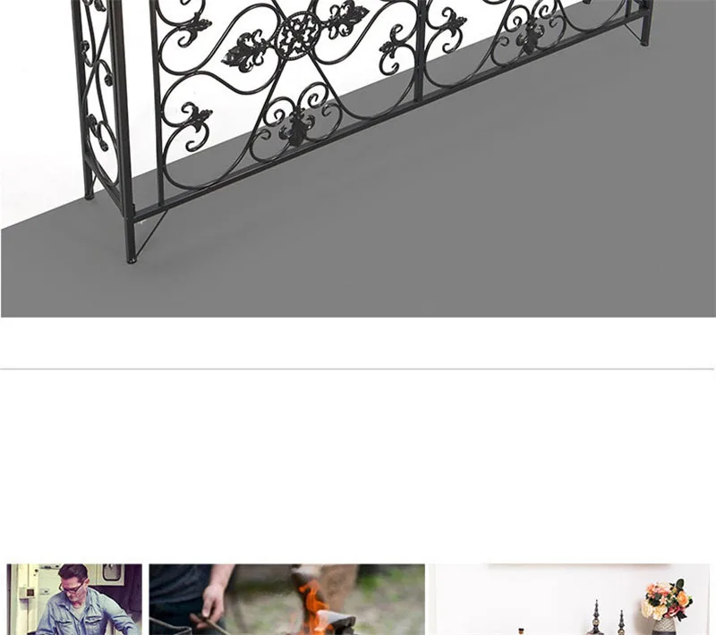 American Wrought Iron Console Table Living Room Furniture Console Tables Retro Creative Home Corridor Decoration Hallway Table
