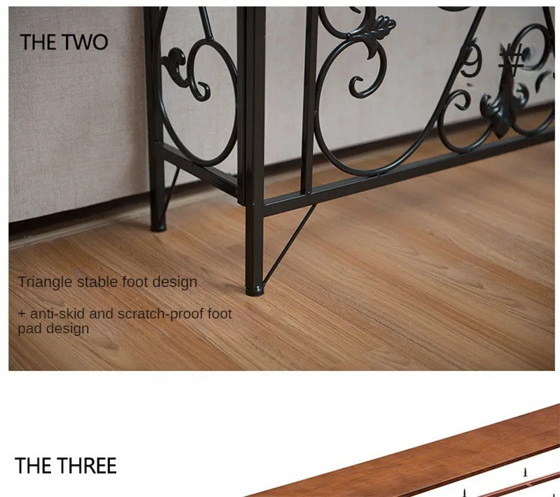 American Wrought Iron Console Table Living Room Furniture Console Tables Retro Creative Home Corridor Decoration Hallway Table