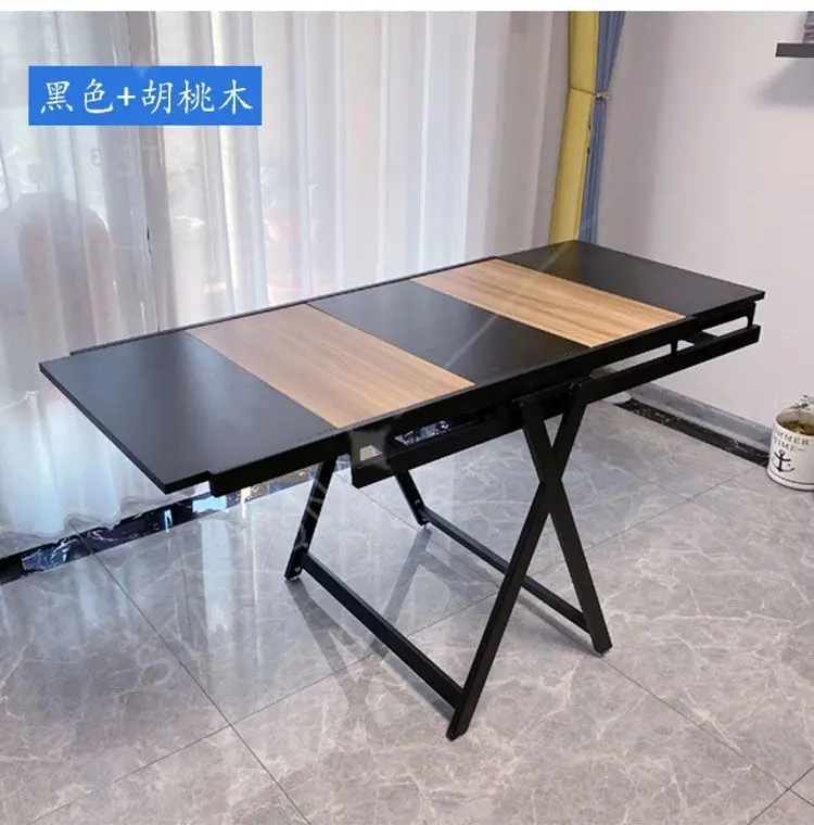 Multi-Functional Folding Dining Table for Small Apartments Rotatable Movable Flower Stand Deformed Design Space-Saving Rack